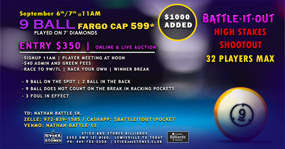 Tournament flyer / rules image